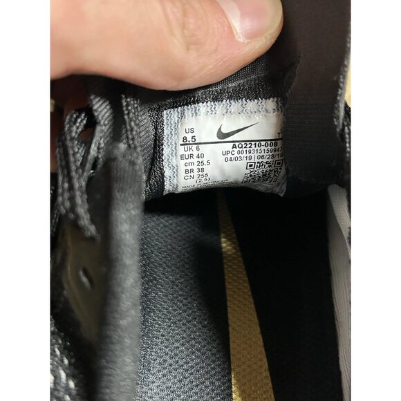 Nike Air Zoom Pegasus Womens 8.5 AQ2210-008 Black Running Shoes Sneakers - Picture 6 of 14